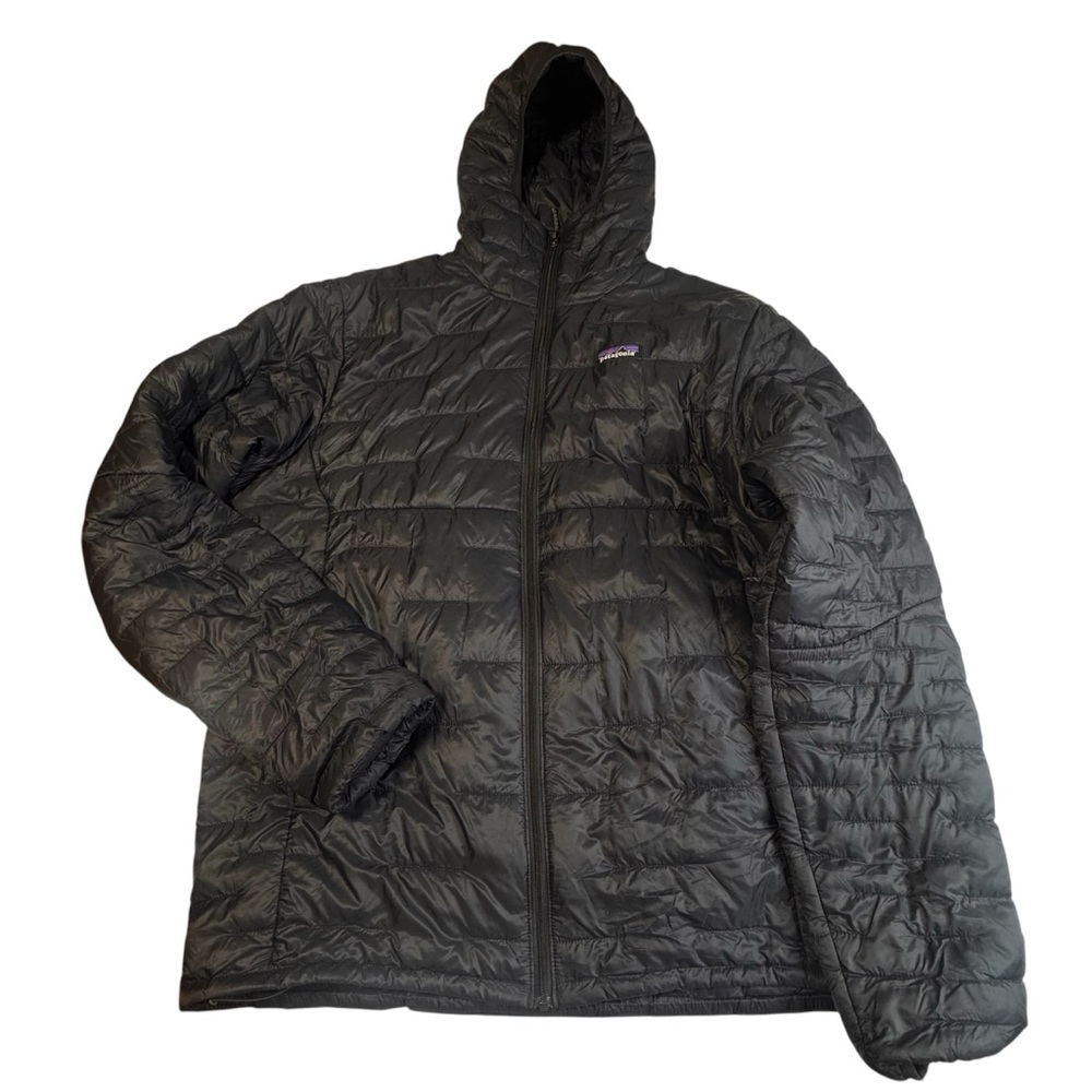 !!!!! SOLD !!!!!!!          Men's Large Black Gorpcore Insulated Hoodie Hiking